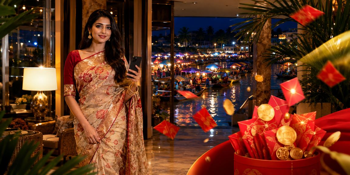 বরিশালে শাড়ি পরে লাল খাম বোনাস উপভোগ করছেন বাংলাদেশি নারী